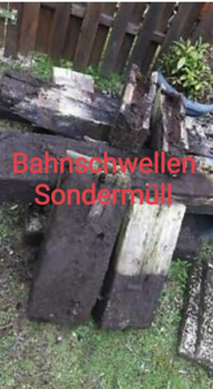 teerhaltige Bahnschwellen